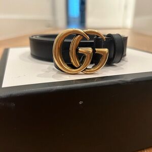 NEW GUCCI GG MARMONT THIN BELT 80